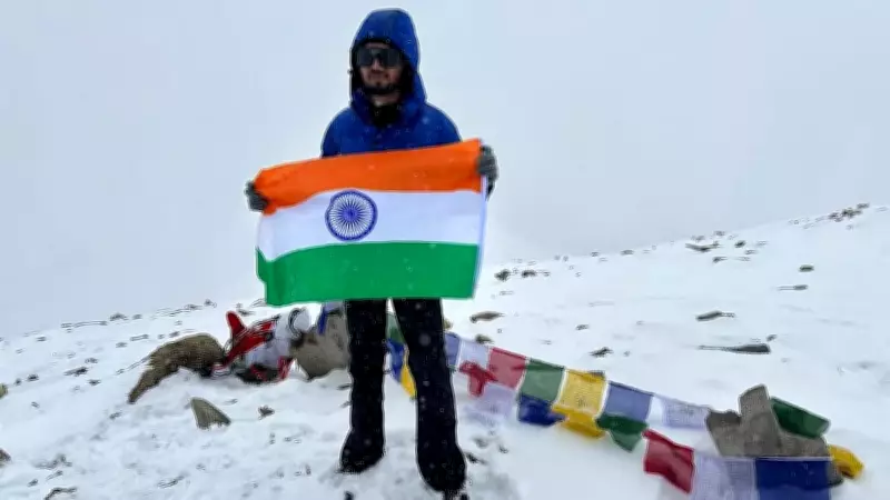 Telangana Mountaineer Summits Two Peaks Including Virgin Peak in Ladakh