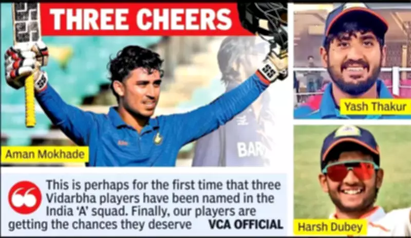 Three Vidarbha Cricketers Make India A Squad for Sri Lanka Tour