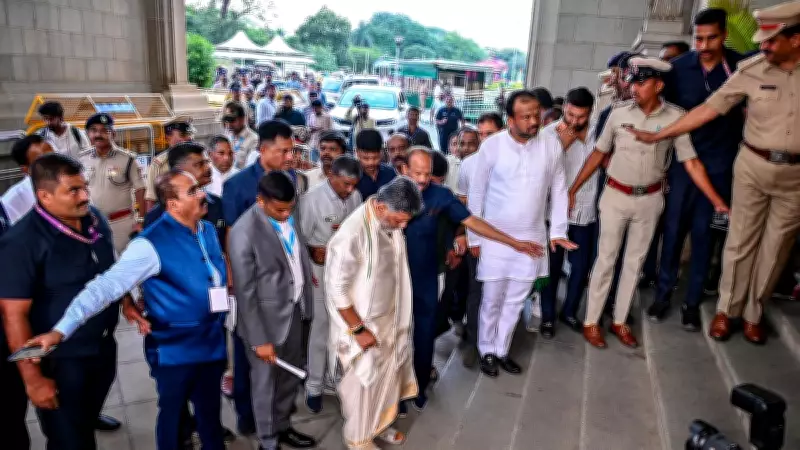 Tight Security Blocks Entry for Invitees at Karnataka CM Swearing-In
