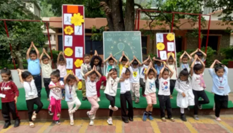 Tiny Tots Celebrate International Yoga Day with Enthusiasm in Mandi School