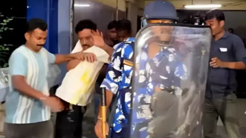 TMC Ex-MLA Sabyasachi Dutta Pelted with Eggs, Cow Dung After Arrest in Kolkata