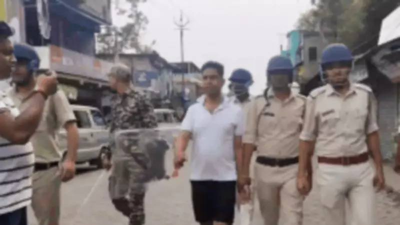 TMC Leader Jahangir Khan 'Pushpa' Paraded After Arrest in Extortion Case