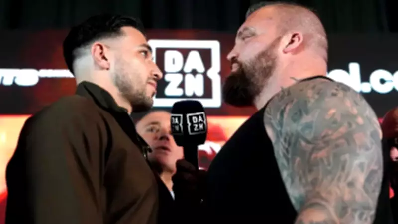 Tommy Fury and Eddie Hall Turn Face-Off Into Bodybuilding Pose-Off