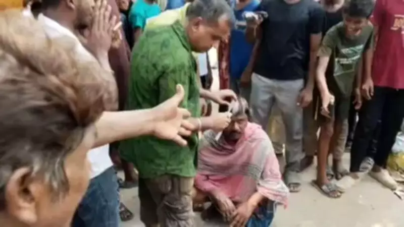 Trinamool leader shaved bald, paraded with shoe garland in Howrah