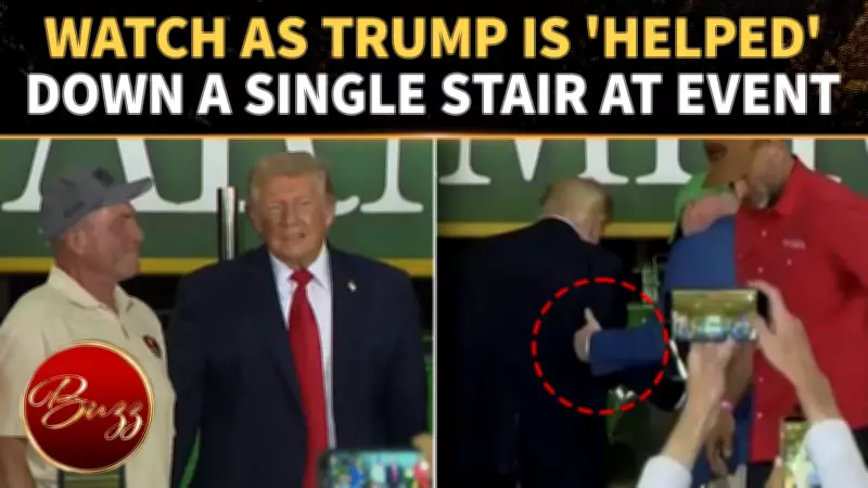 Trump Appears to Seek Help on Step, Video Reignites Health Speculation