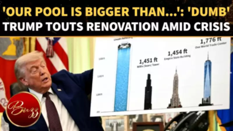 Trump Compares Pool to Skyscrapers, Himself to MLK in Chaotic Oval Office Return