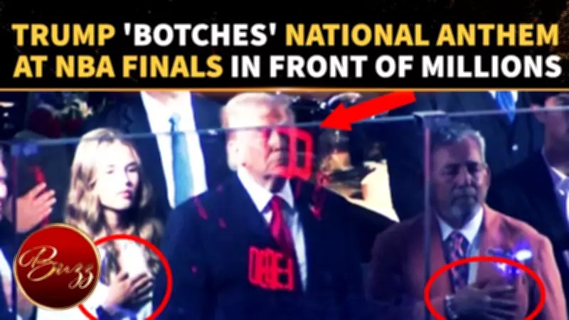 Trump Faces Backlash Over National Anthem Moment at NBA Finals