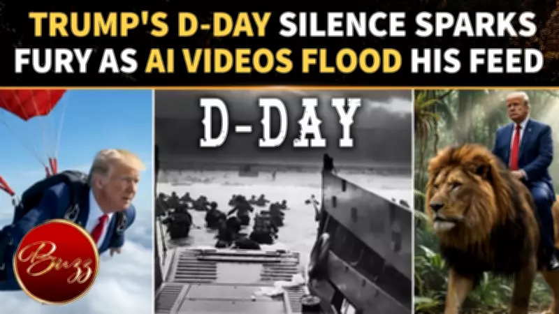 Trump Floods Social Media With AI Glory Posts, Skips D-Day Tribute