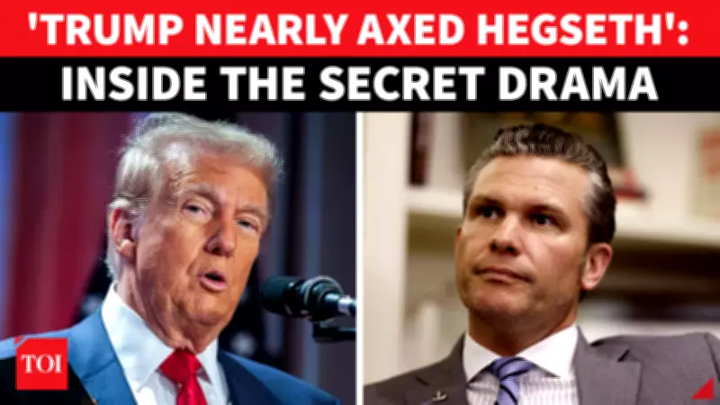 Trump Nearly Fired Hegseth in White House Power Drama Over Pentagon Nomination