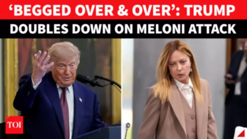 Trump Repeats Attack on Meloni After She Debunks His Fake G7 Photo Story