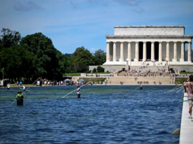 Trump Says Multiple Individuals Arrested for Vandalizing Lincoln Memorial Reflecting Pool