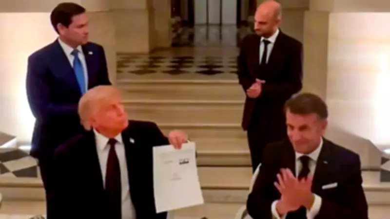 Trump Signs Iran Deal at Versailles: Critics Call It Surrender Document