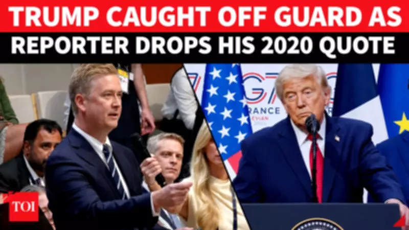Trump Stunned as Reporter Throws His 2020 Iran Remark Back at Him