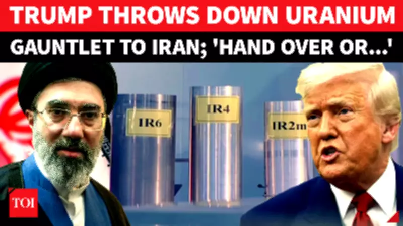 Trump Warns Iran: Uranium Must Be Destroyed or Face US Military Action