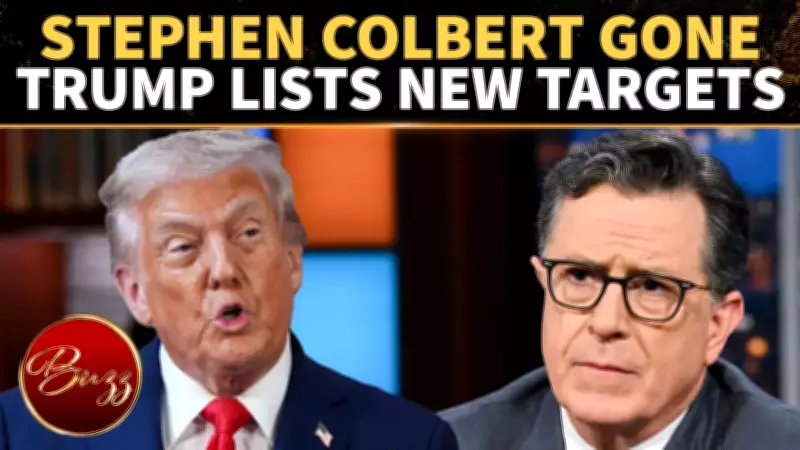 Trump Warns Late-Night Hosts After Stephen Colbert Exit