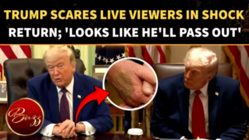 Trump's Oval Office Appearance Sparks Health Concerns After Week Away