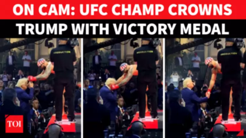 Trump's UFC Medal Moment Hijacked by Crude Michelle Obama Comment