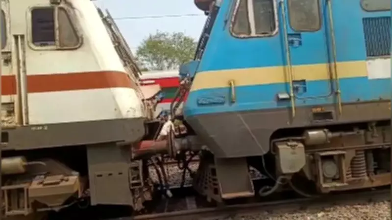 Two Empty Train Rakes Collide Head-On in Bhubaneswar, No Injuries Reported