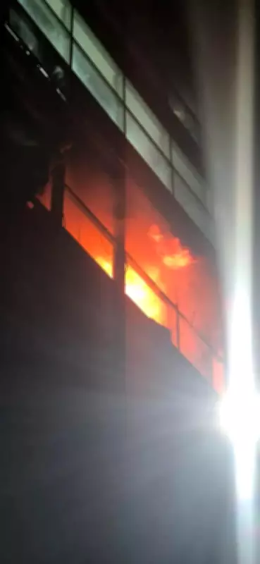 Two Firefighters Injured Battling Blaze at Tata Communications Office in Delhi