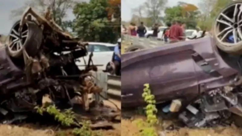 Two killed as BMW crashes on Mumbai-Vadodara highway in Badlapur