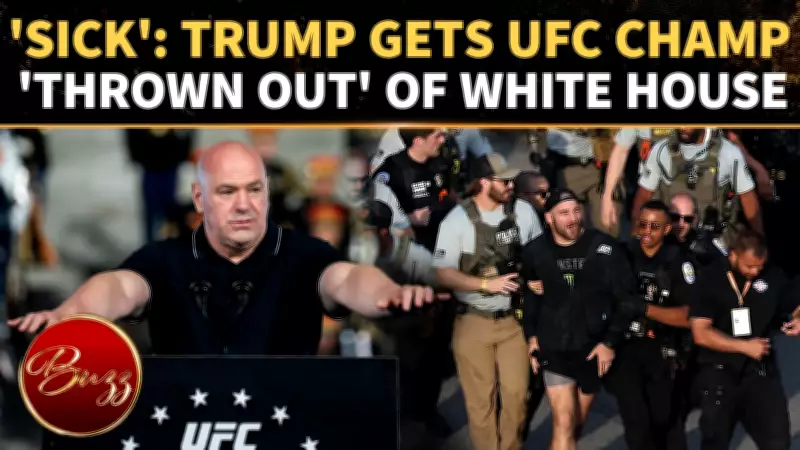 UFC Champion Sean Strickland Escorted from White House Event, Police Van Video Sparks Buzz