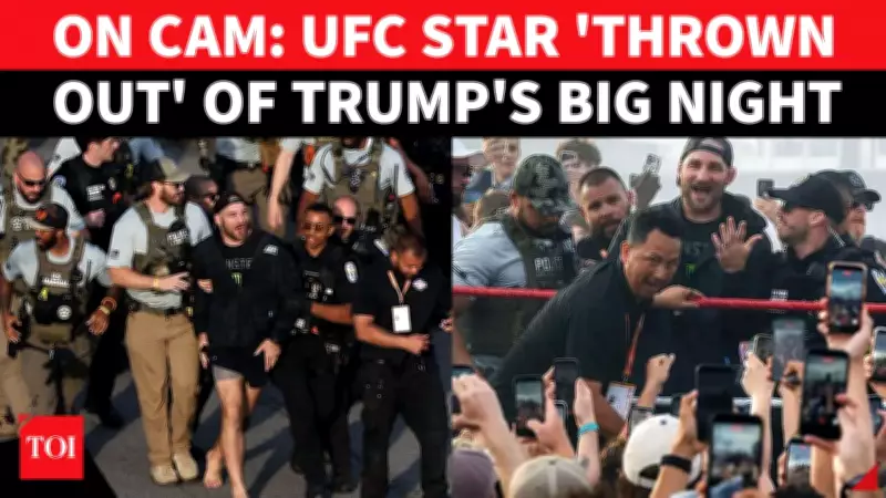 UFC Star Sean Strickland Escorted Out of Trump Birthday Event