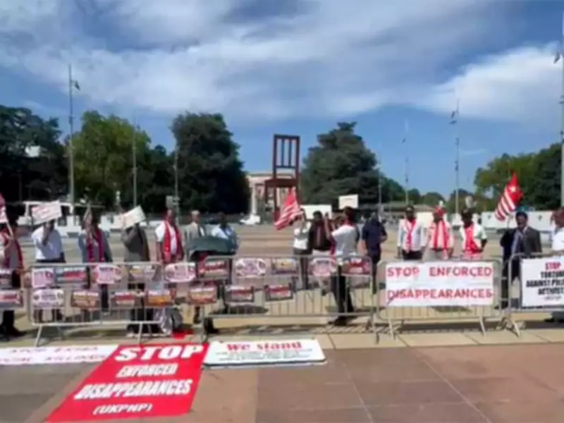 UKPNP Protests at UN in Geneva Over Human Rights Violations in PoJK