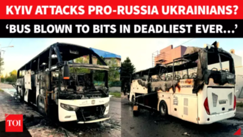 Ukraine Drone Strike Kills 7 in Bus Attack in Russian-Held Donetsk