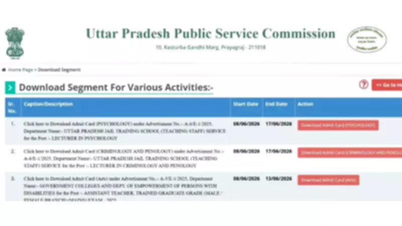 UPPSC Releases Admit Cards for LT Grade Teacher and Lecturer Exams