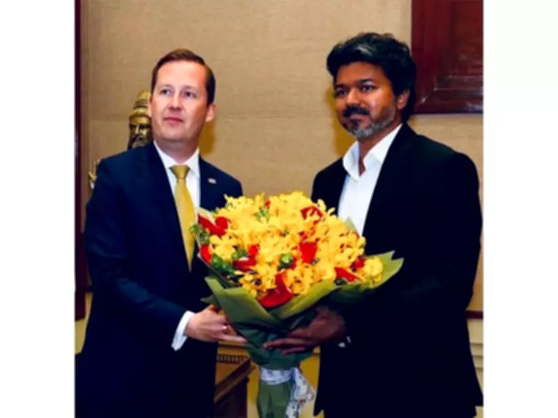 US Ambassador Sergio Gor Wishes Tamil Nadu CM Vijay on 52nd Birthday