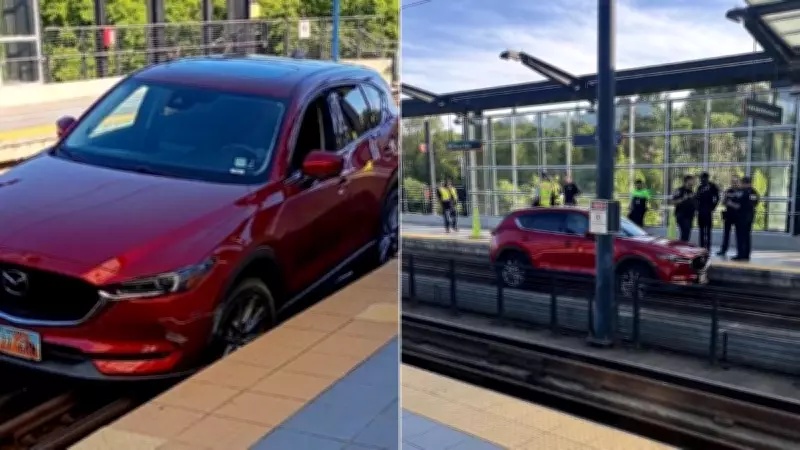 US Woman Follows GPS, Drives SUV onto Railway Track in Viral Video
