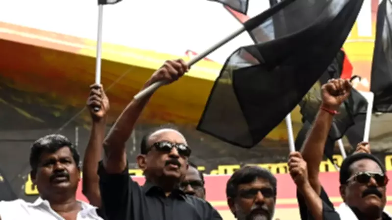 Vaiko Detained During Black Flag Protest Against TN Governor Over Thiruvalluvar Portrait