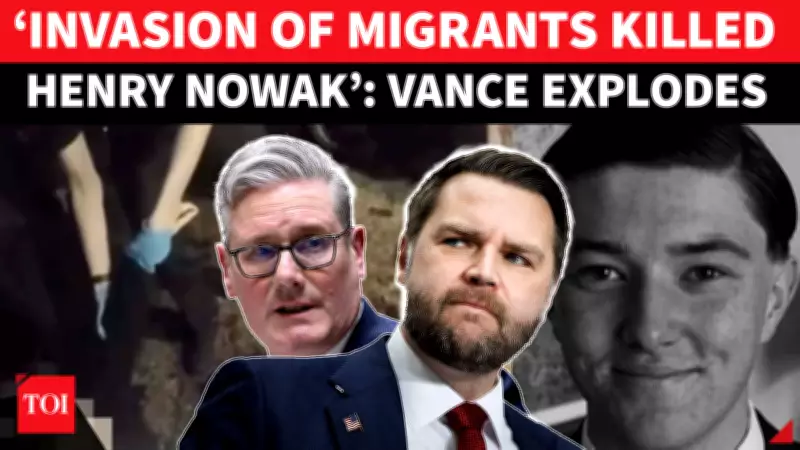 Vance Blames Migrant Invasion for UK Murder, Sparks Fury