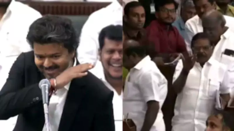 Vijay's Hand Gesture Steals Show in Tamil Nadu Assembly, DMK Walks Out