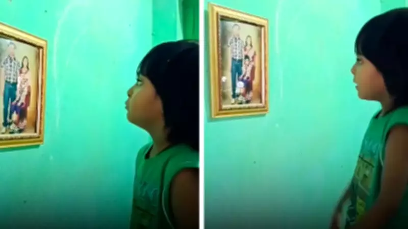 Viral Video: Girl Cries Before Deceased Father's Photo, Asks Why He Drank