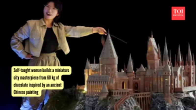 Woman Builds Ancient Chinese City Entirely Out of 60 kg of Chocolate