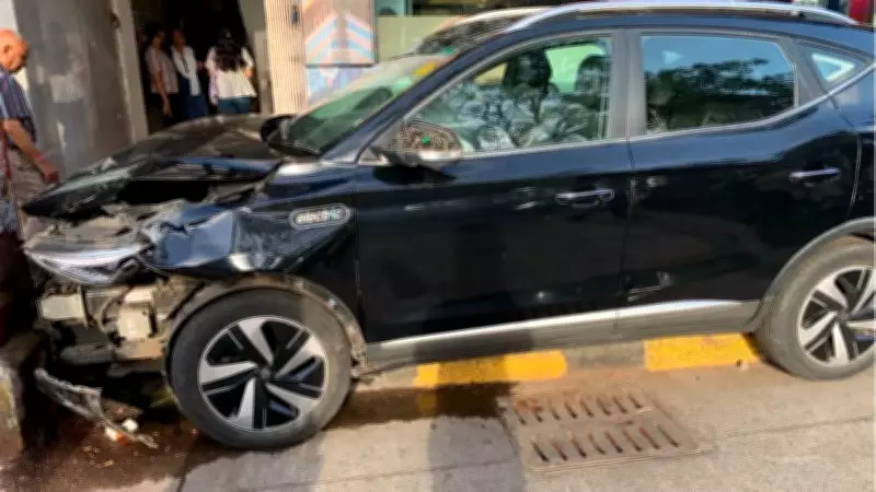 Woman dies, two injured as speeding electric car hits two-wheelers in Mumbai