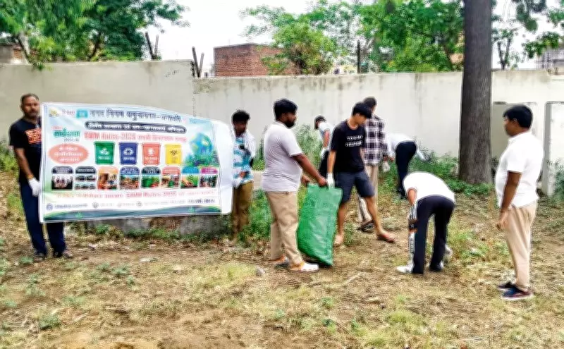 Yamunanagar MC launches sanitation drive, plants saplings at Tejli Sports Complex
