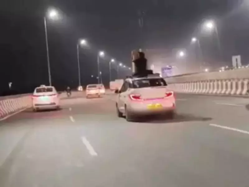 Youth Sits on Roof of Speeding Cab on NH-48, FIR Filed in Gurugram