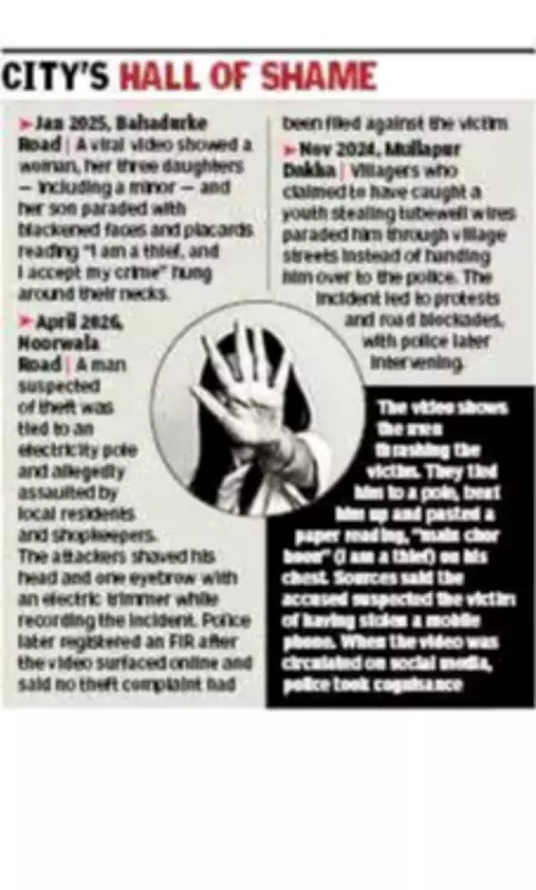 Youths Humiliate Theft Suspect, Cut Hair in Ludhiana; Video Viral