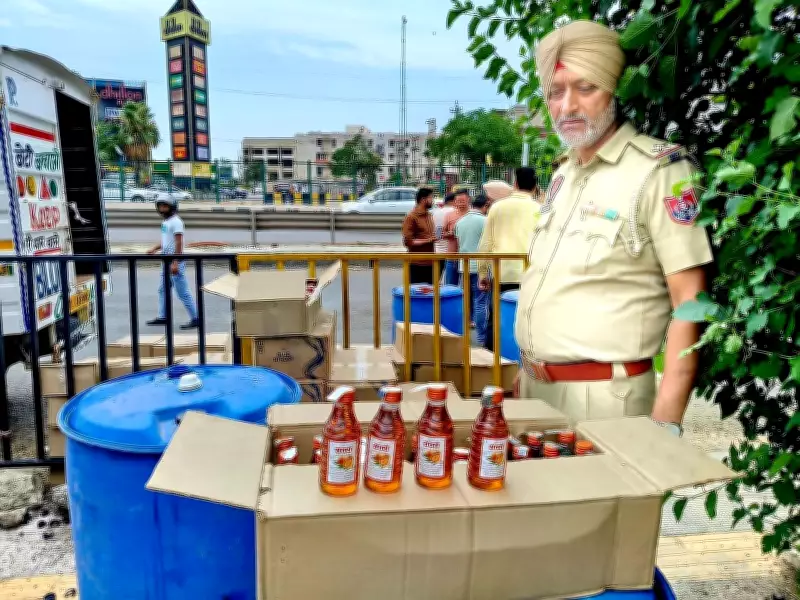 Zirakpur Police Seize 100 Cartons of Illicit Liquor, Arrest Driver in Night Raid