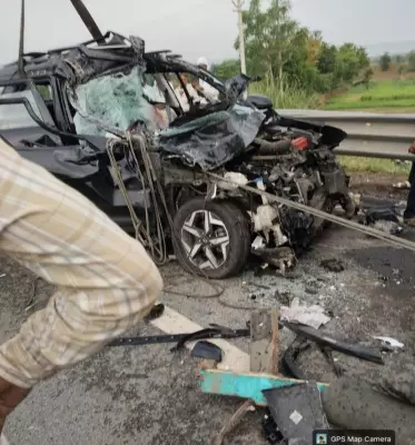 4 killed, 2 injured in road accident on Delhi-Mumbai-Vadodara Expressway in Nuh