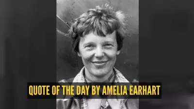Amelia Earhart's Quote on Action and Tenacity Inspires Children