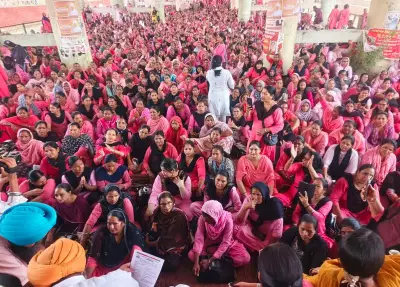 ASHAs protest for higher wages in Patiala, demand salary hike
