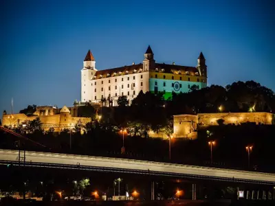 Bratislava Castle Lit in Tricolour During PM Modi's Slovakia Visit