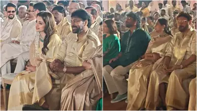 Chiranjeevi, Nagarjuna, Trisha at Khushbu Sundar's daughter wedding in Goa