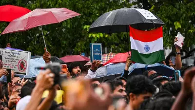 Cockroach Janata Party Protests in Bengaluru Braving Heavy Rains