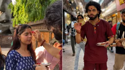 Content Creator Earns Rs 2.5K in 3 Hours Applying Tilak in Rishikesh