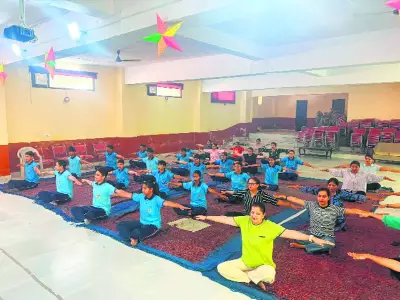 Dhakoli School Celebrates International Yoga Day with Asanas and Pranayama