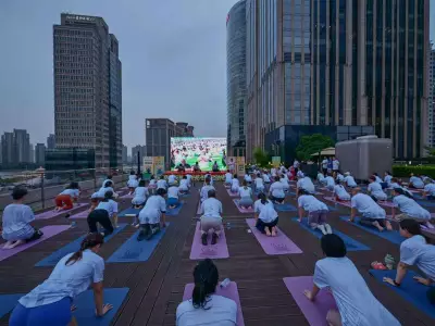 Indian Consulate in Shanghai hosts 12th International Day of Yoga at Bund Finance Centre